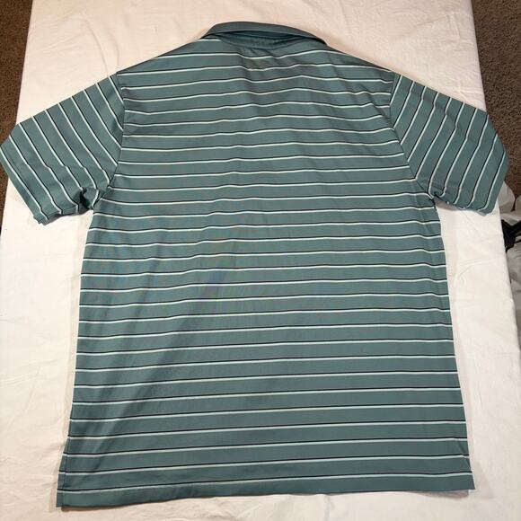 Under armour Mens loose polo.  Green with black stripes.  Size XL.  Golf tennis - Picture 6 of 6